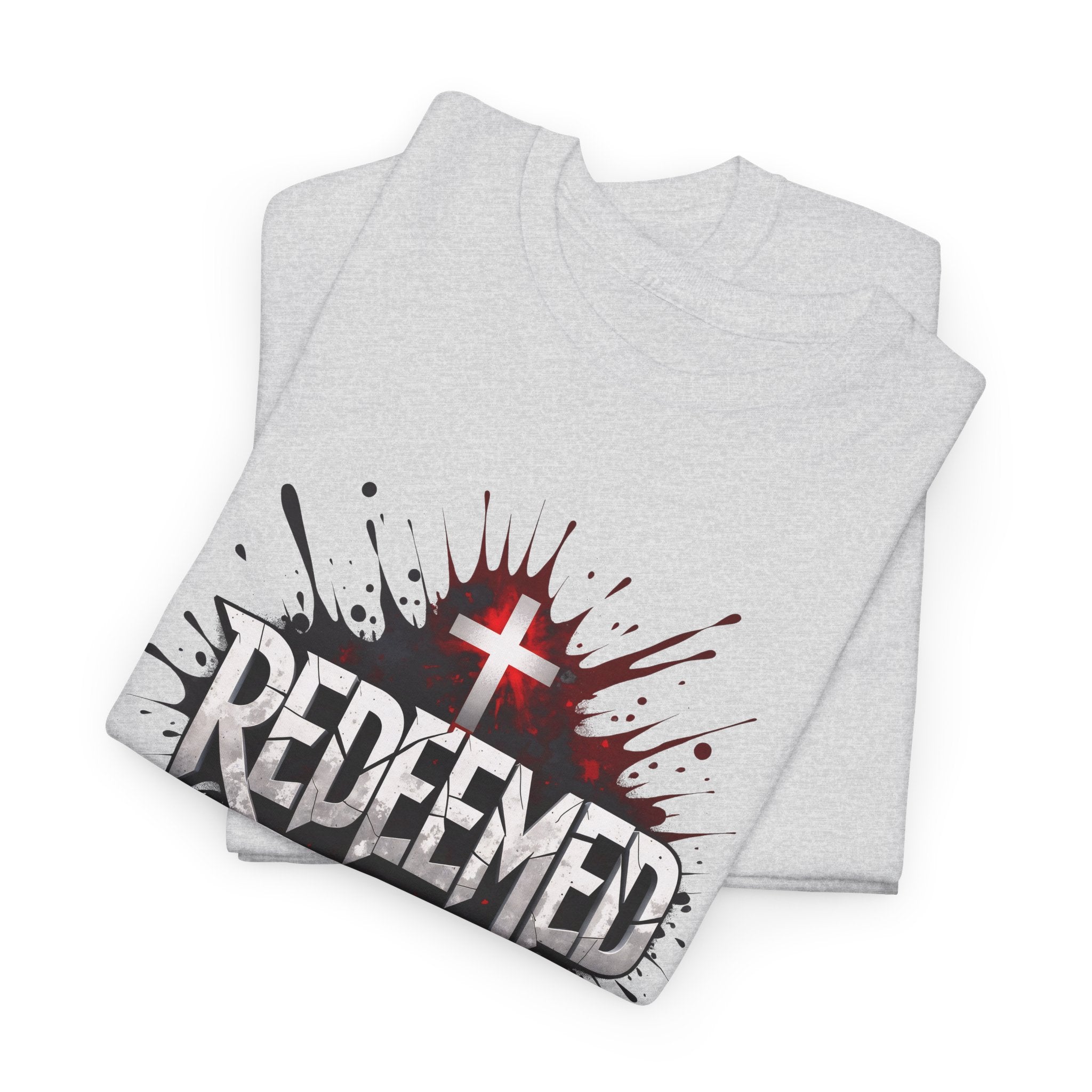 Redeemed Cross T-Shirt — Christian Faith Graphic Tee