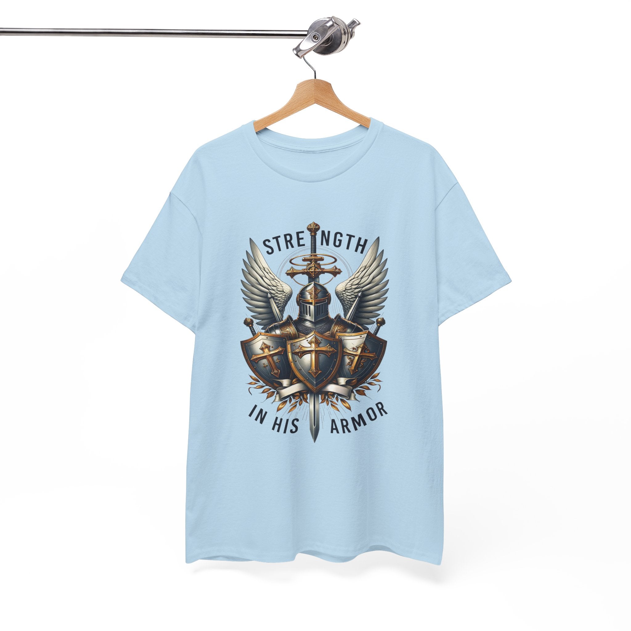 Strength in His Armor Christian Tee