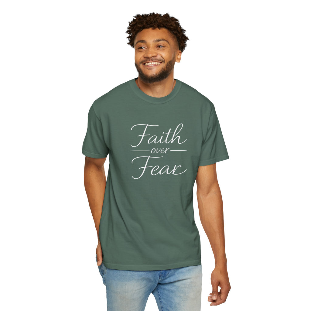 Faith Over Fear T-shirt | Inspirational Christian Scripture Tee