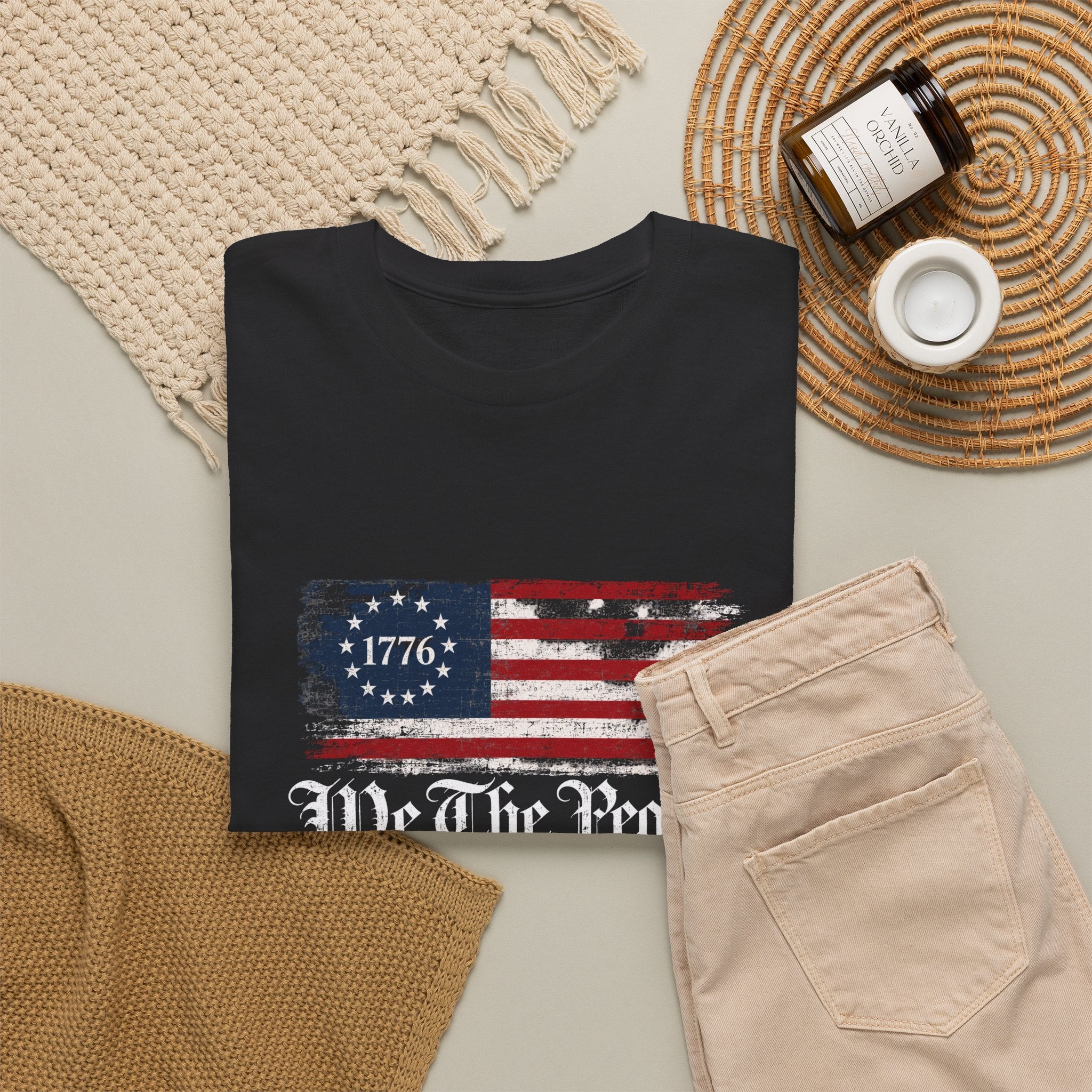We The People 250 Years T-Shirt — 1776 American Flag Independence Day Tee